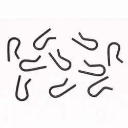  2 AGRAFES DE BUTEE GRAPHITEE